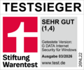 Logo - Stiftung Warentest Testsieger 03/2026