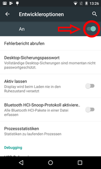 Screenshot developer mode Screenshot developer mode