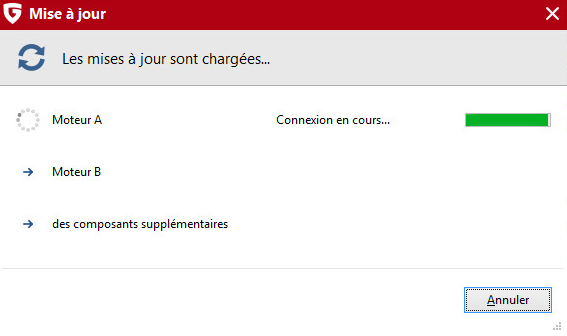 g data antivirus scan server a rencontre un probleme