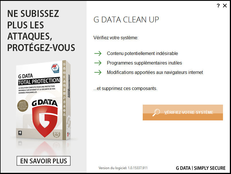 G DATA CLEAN UP 