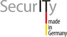 Als deutscher Hersteller geben wir eine No-Backdoor-Garantie. Logo Security made in Germany